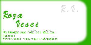 roza vesei business card